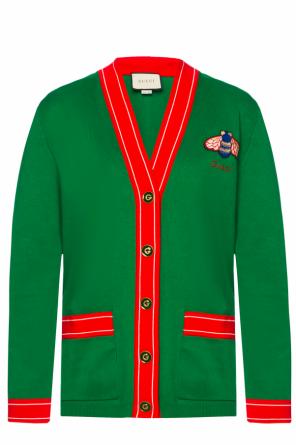Cardigan with bee motive, zdjęcie 1 Cardigan with bee motive od Gucci